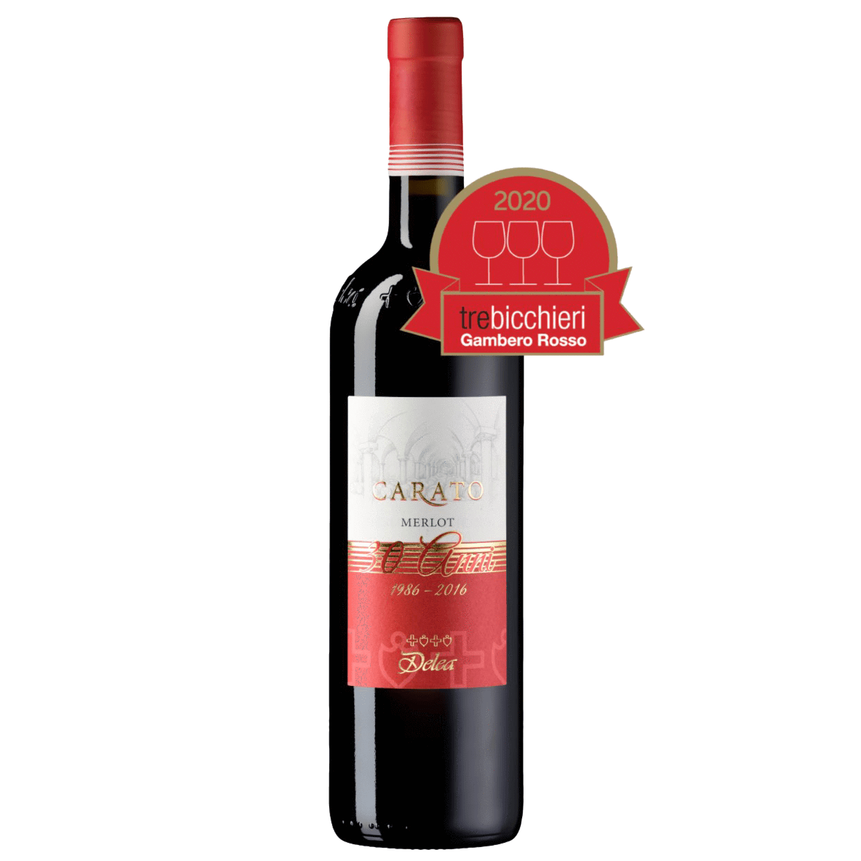 DELEA Rossi 75 cl / 2016 CARATO MERLOT TICINO DOC