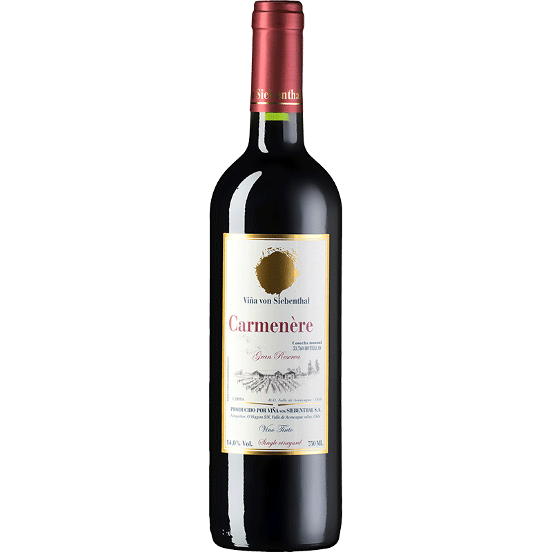 VINA VON SIEBENTHAL Vino Rosso 2015 - 75 cl Carmenère (271996485656)