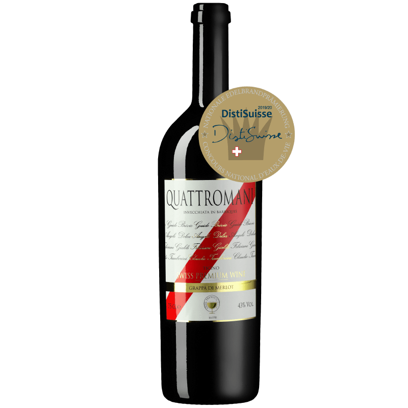 SWISS PREMIUM WINE Superalcolico 75 cl QUATTROMANI GRAPPA TICINESE (366488927)